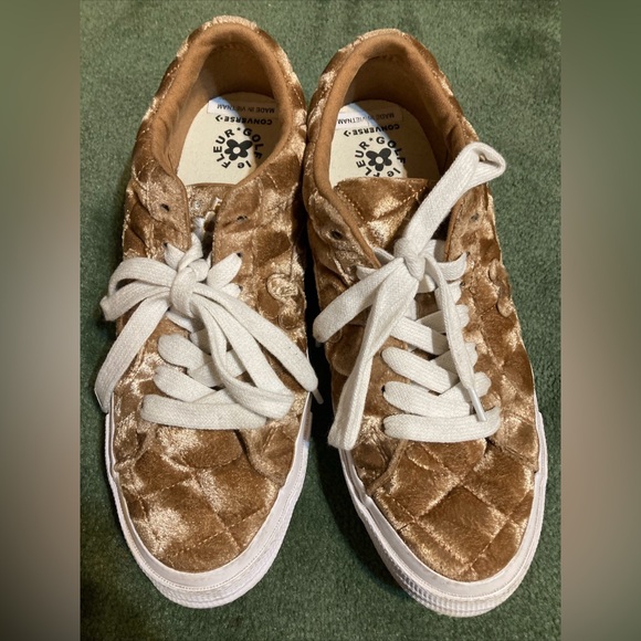 Converse Golf le Fleur Velvet Sneakers Sz M 8/W 10 - Picture 2 of 9